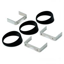 Autometer Gauge Mount, Angle Rings, 3 Pcs., Black, For 2 5/8" Gauges