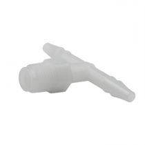 Autometer Fitting, Tee, 1/4" Hose Barb To 1/8" Npt Male, Plastic