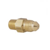 Autometer Fitting, Restrictor Adapter, -4An Male To 1/8" Npt (M), Steel, Fuel & Nitrous
