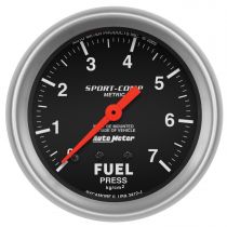 Autometer Gauge, Fuel Pressure, 2 5/8", 7.0Kg/Cm2, Mechanical, Sport-Comp