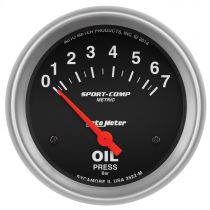 Autometer Gauge, Oil Pressure, 2 5/8", 7 Bar, Electric, Sport-Comp
