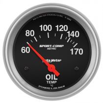 Autometer Gauge, Oil Temp, 2 5/8", 60-170 degree , Electric, Sport-Comp