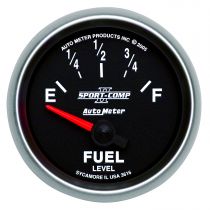 Autometer Gauge, Fuel Level, 2 1/16", 240 To 33Ω, Elec, Sport-Comp Ii