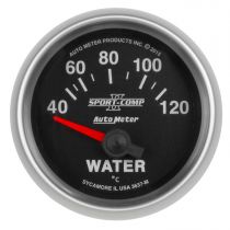 Autometer Gauge, Water Temp, 2 1/16", 40-120ºc, Electric, Sport-Comp Ii