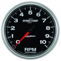 Autometer Gauge, Tachometer, 5", 10K Rpm, In-Dash, Sport-Comp Ii