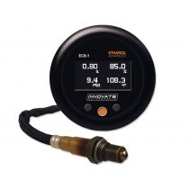 Innovate ECB-1: (BOOST) Ethanol Advanced Complete Gauge Kit - Front side of the gauge