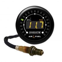 Innovate MTX-L PLUS: Digital Wideband Air/Fuel Ratio Gauge Kit (3 Ft.) - Vorderseite des Messgeräts (schwarz)