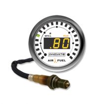 Innovate MTX-L PLUS: Digital Wideband Air/Fuel Ratio Gauge Kit (3 Ft.) - Front side of the gauge (white)