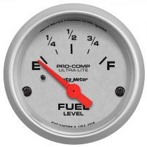Autometer Gauge, Fuel Level, 2 1/16", 240 To 33Ω, Elec, Ultra-Lite 