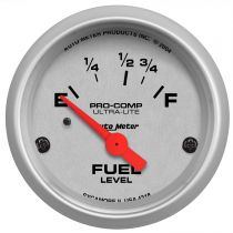 Autometer Gauge, Fuel Level, 2 1/16", 16 To 158 Ω, Elec, Ultra-Lite