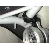 Autometer Gauge Mount, Roll Pod For 1.625" Roll Cage, Fits 5" Pedestal Tach, Black