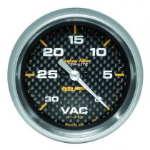 Autometer Gauge, Vacuum, 2 5/8", 30Inhg, Digital Stepper Motor, Carbon Fiber
