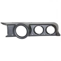 Autometer Gauge Mount, Dash Top, Triple, (5" Pedestal Tach, 2 5/8"X2), Mustang 87-93 Fox