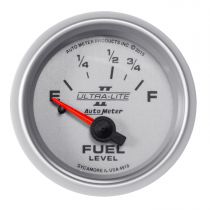 Autometer Gauge, Fuel Level, 2 1/16", 16 To 158Ω, Elec, Ultra-Lite Ii