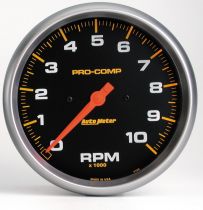 Autometer Gauge, Tachometer, 5", 10K Rpm, In-Dash, Pro-Comp