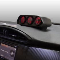 Autometer Gauge Mount, Direct Fit Dash Top, Triple, 2 1/16", Scion Frs / Subaru Brz