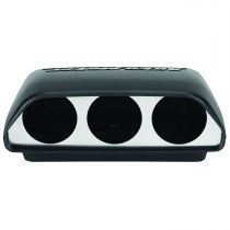 Autometer Gauge Mount, Universal Dash Top, Triple, 2 1/16", Black
