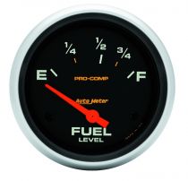 Autometer Gauge, Fuel Level, 2 5/8", 73 To 10Ω, Elec, Pro-Comp