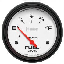 Autometer Gauge, Fuel Level, 2 5/8", 240 To 33Ω, Elec, Phantom 