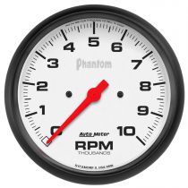 Autometer Gauge, Tachometer, 5", 10K Rpm, In-Dash, Phantom
