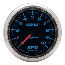 Autometer Gauge, Tachometer, 3 3/8", 10K Rpm, In-Dash, Cobalt