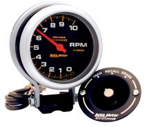 Autometer Gauge, Tachometer, 3 3/4", 10K Rpm, Pedestal W/Peak Memory, Pro-Comp