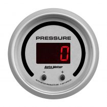 Autometer Gauge, Pressure, 2 1/16", Two Channel, Selectable, Ultra-Lite Elite Digital