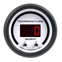 Autometer Gauge, Fluid Temperature, 2 1/16", 2 Chan, Selectable, Phantom Elite Digital