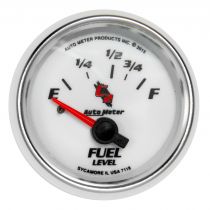Autometer Gauge, Fuel Level, 2 1/16", 16 To 158 Ω, Elec, C2