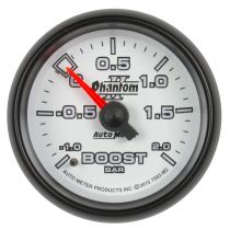 Autometer Gauge, Vac/Boost, 2 1/16", -1 - +2 Bar, Mechanical, Phantom Ii