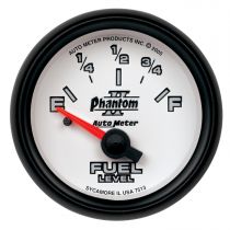 Autometer Gauge, Fuel Level, 2 1/16", 0 To 90Ω, Elec, Phantom Ii