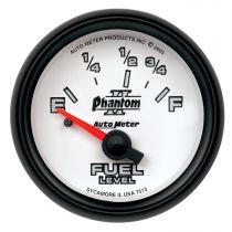 Autometer Gauge, Fuel Level, 2 1/16", 73 To 10Ω, Elec, Phantom Ii