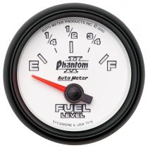 Autometer Gauge, Fuel Level, 2 1/16", 240 To 33Ω, Elec, Phantom Ii