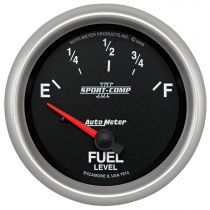 Autometer Gauge, Fuel Level, 2 5/8", 0 To 90Ω, Elec, Sport-Comp Ii