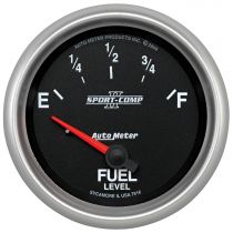 Autometer Gauge, Fuel Level, 2 5/8", 73 To 10Ω, Elec, Sport-Comp Ii