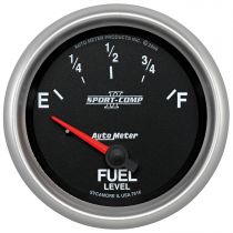 Autometer Gauge, Fuel Level, 2 5/8", 240 To 33Ω, Elec, Sport-Comp Ii