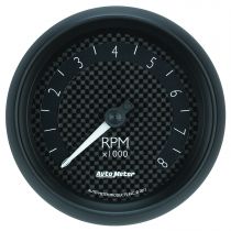 Autometer Gauge, Tachometer, 3 3/8", 8K Rpm, In-Dash, Gt