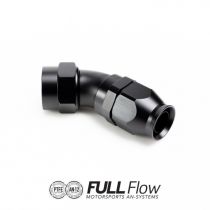 Front side of Full Flow PTFE Hose End Fitting 60 Degree AN-6