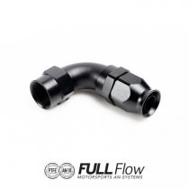 Front side of Full Flow PTFE Hose End Fitting 90 Degree AN-10