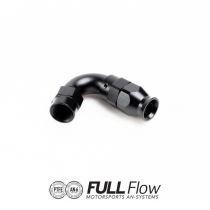 Front side of Full Flow PTFE Hose End Fitting 120 Degree AN-6