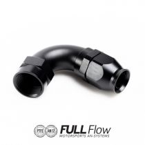 Front side of Full Flow PTFE Hose End Fitting 120 Degree AN-12