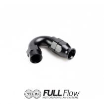 Front side of Full Flow PTFE Hose End Fitting 150 Degree AN-6