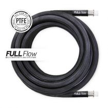 Front side of Black Nylon PTFE Stainless Braided Fuel Hose AN-10