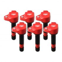 MSD Blaster Coil for Honda/Acura V6 (99-10), Red, 6-Pack