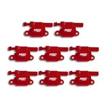 MSD Red Blaster LS Coil for '05-'13 GM LS2/LS3/LS4/LS7/LS9 Engines, 8-Pack