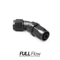 Front side of Full Flow AN Hose End Fitting 45 Degree AN-6