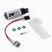 265lph compact fuel pump (in-tank) without mounting clips-Front View Side