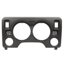Autometer Gauge Mount, Direct Fit Dash Panel, 4 Gauge (5" X2, 2 1/16" X2), Jeep Tj