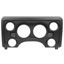 Autometer Gauge Mount, Direct Fit Dash Panel, 6 Gauge (3 3/8" X2, 2 1/16" X4), Jeep Tj/Xj