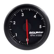 Autometer 2-1/16" Tach, 0-5,000 Rpm, Airdrive, Black